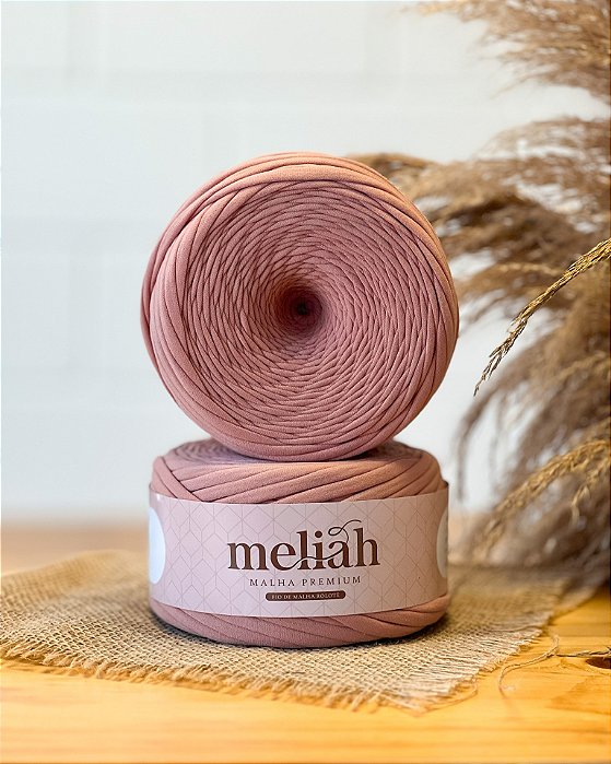 FIO DE MALHA PREMIUM MELIAH  ANTI-PILLING 35 MM COR  - ROSA ENVELHECIDO 500 g