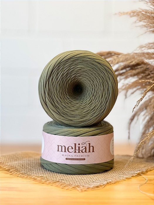 FIO DE MALHA PREMIUM MELIAH  ANTI-PILLING 35 MM COR  - VERDE MILITAR 500 g