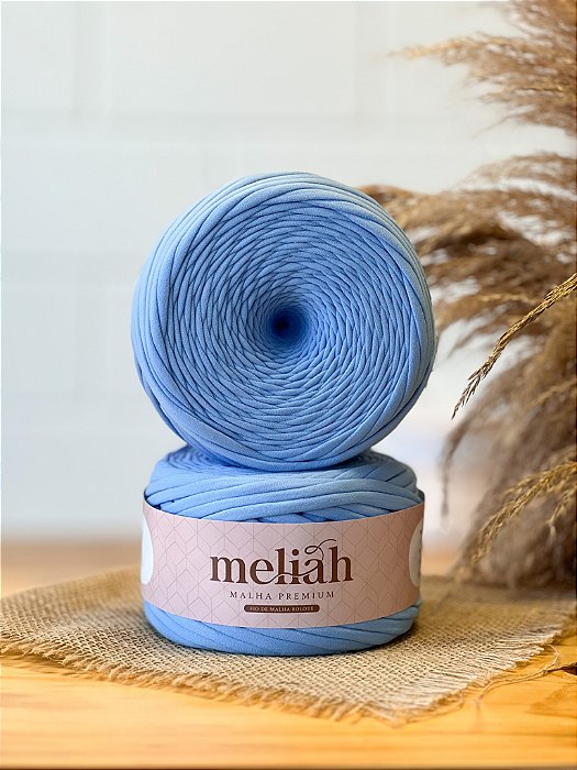 FIO DE MALHA PREMIUM MELIAH  ANTI-PILLING 35 MM COR- AZUL MAIA 500 g