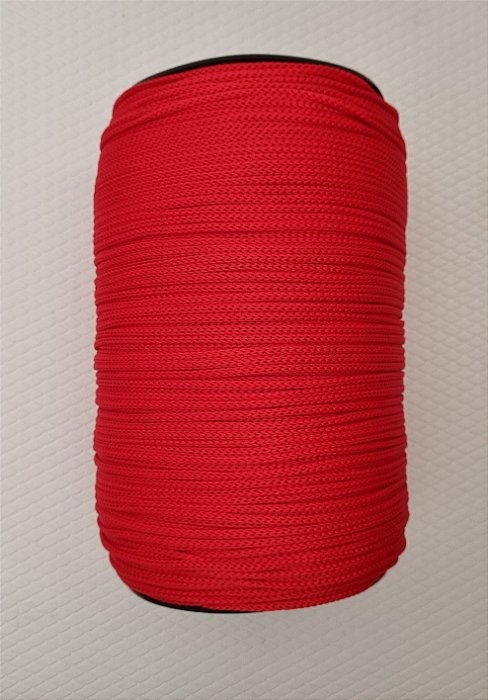 FIO DE POLIÉSTER TZ TEXTIL 4MM C/ 500 MTS  VERMELHO (911)