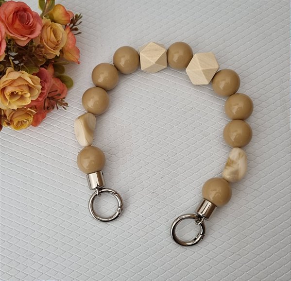 ALÇA LUZ DE ACRÍLICO AREIA C/ 42 CM