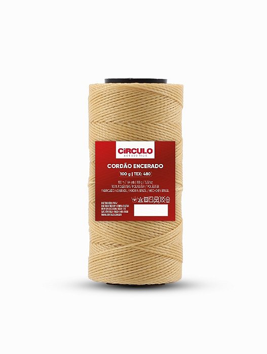 CORDÃO ENCERADO CÍRCULO 150 METROS ( CORES )