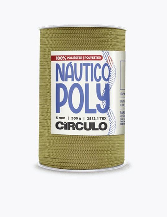 FIO POLY DE POLIÉSTER 5MM  DA CIRCULO 7625 - CASTANHA