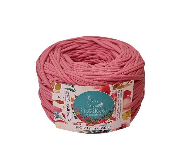 FIO DE MALHA PREMIUM KIKI ANTIPILLING 23MM - ROSA ANTIGO - 350GR