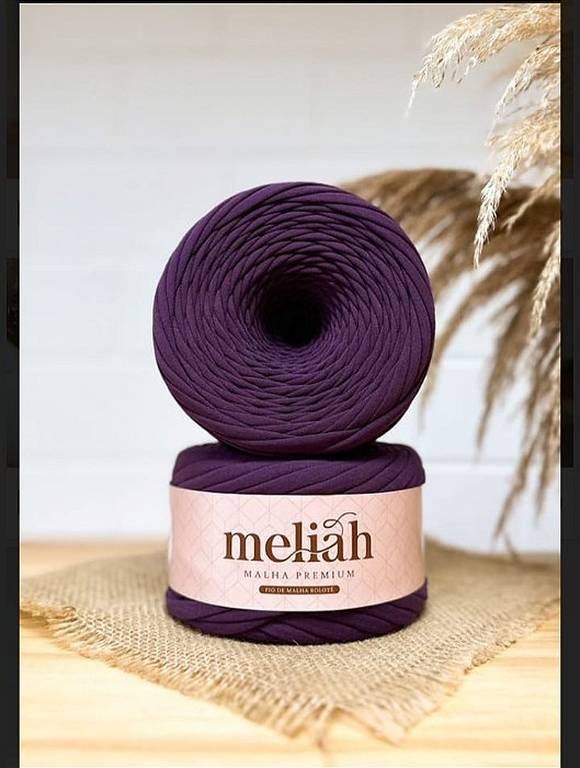 FIO DE MALHA PREMIUM MELIAH  ANTI-PILLING 35 MM COR - PURPURA 500 g