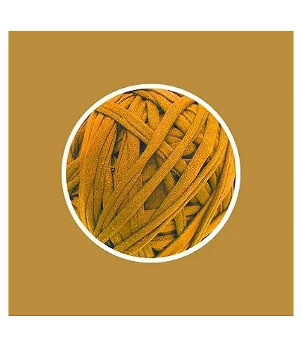 FIO DE MALHA PREMIUM KIKI ANTIPILLING 33MM - MOSTARDA - 500gr