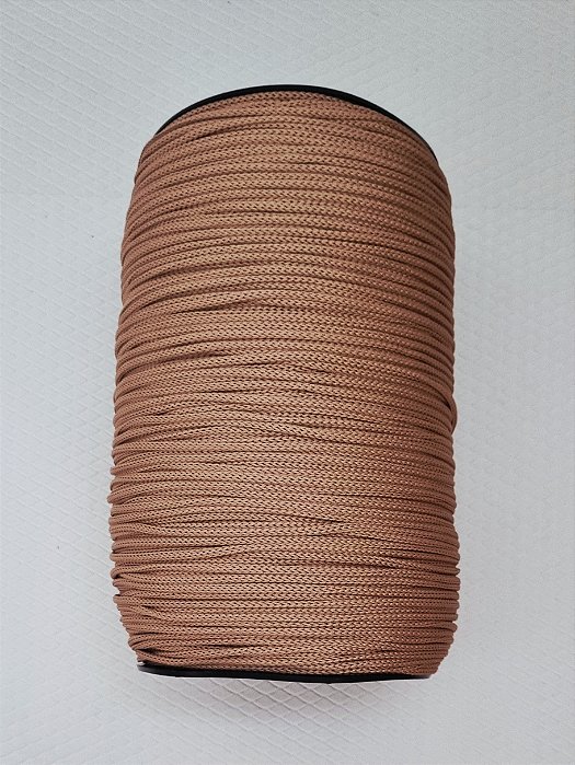 FIO DE POLIÉSTER TZ TEXTIL 4MM C/ 500 MTS MOCHA MOUSSE 8214