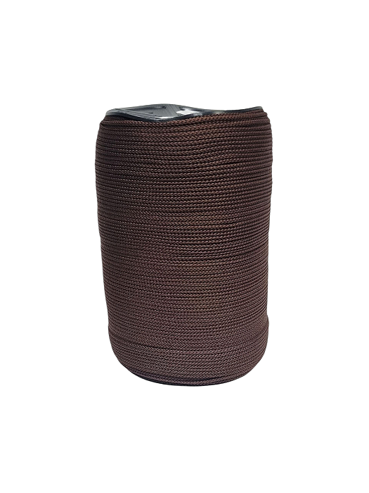 FIO DE POLIÉSTER TZ TEXTIL 4MM C/ 500 MTS MARROM ESCURO (8219)