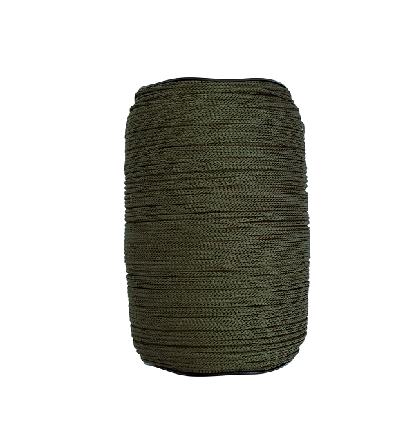 FIO DE POLIÉSTER TZ TEXTIL 4MM C/ 500 MTS VERDE MILITAR 1005