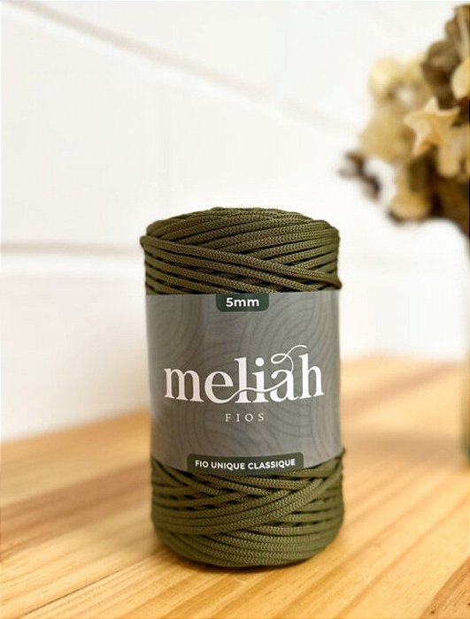 Fio de poliéster UNIQUE CLASSIQUE 5mm - cor ALCAPARRA