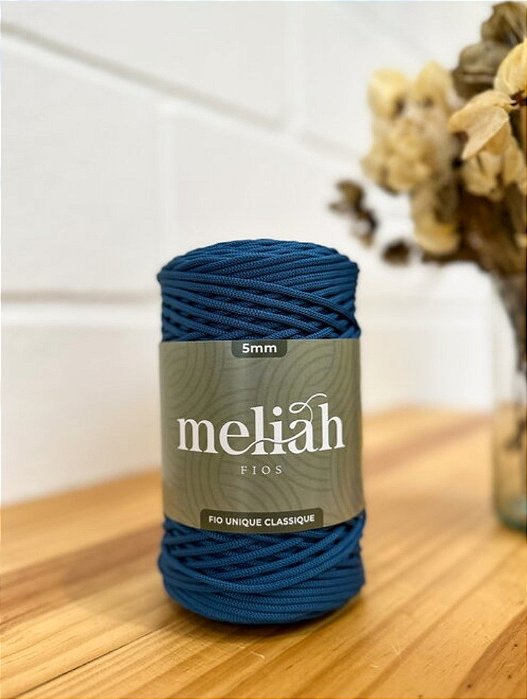 Fio de poliéster UNIQUE CLASSIQUE 5mm - cor PETROLEO