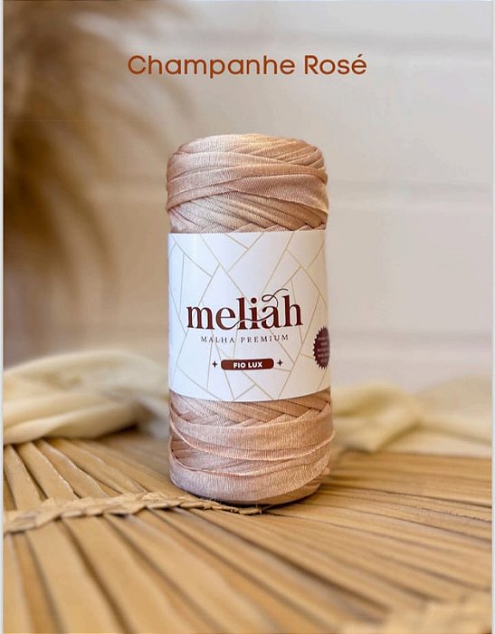 Fio Lux - FIO DE MALHA PREMIUM MELIAH - cor: CHAMPANHE ROSÉ