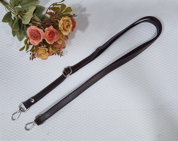 Alça Tiracolo com Regulador para Bolsa - Café (1,5cm)