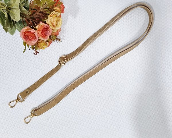 Alça Tiracolo com Regulador para Bolsa - BEGE (1,5cm)