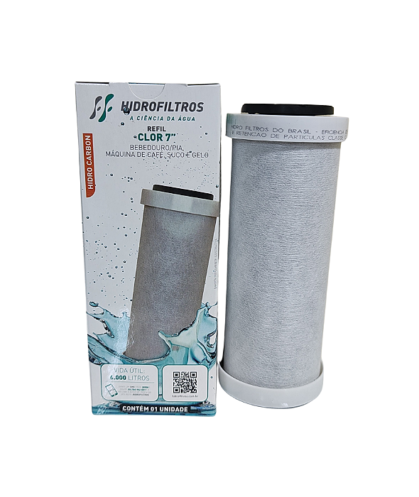 Elemento Filtrante Carbon Block 7 Polegadas - Hidrofiltros