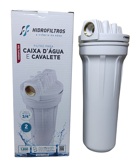 Filtro de entrada / cavalete / caixa D'água – 9 ¾” - Hidro Filtros