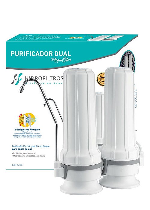Purificador AS2 / Dual Acqua Star - Hidro Filtros