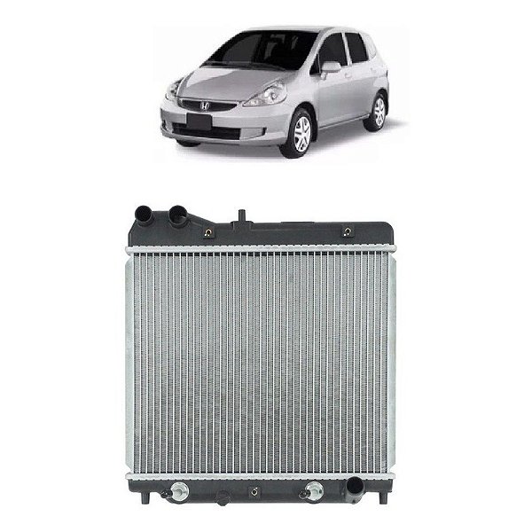 Radiador Honda Fit - 1.4 1.5 Manual E Automático 2003 À 2008