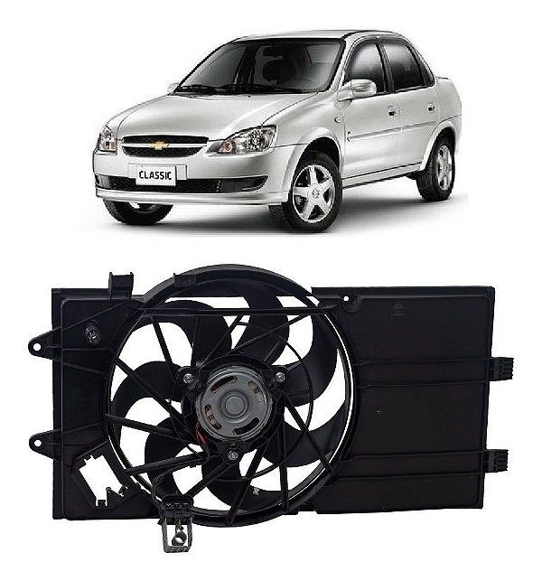 Ventoinha Do Radiador Corsa Classic Flex 2012-2017 Com Ar