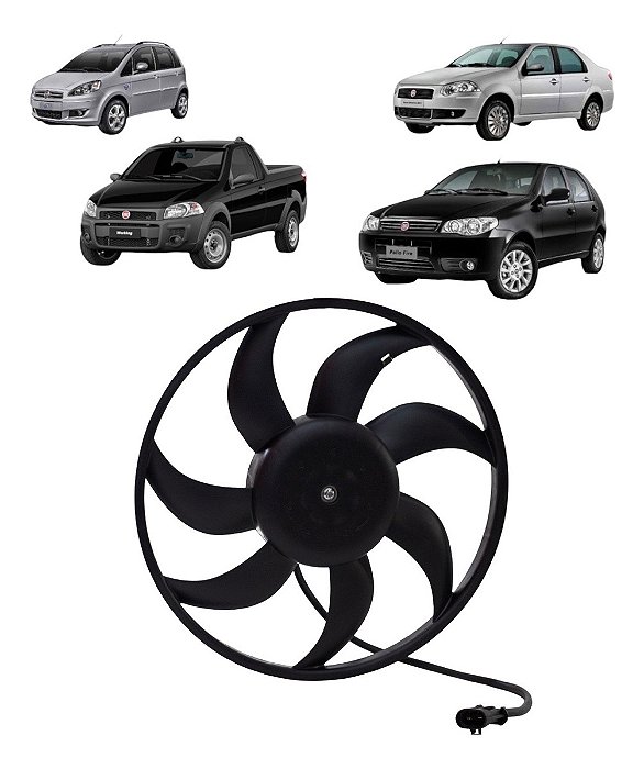 Ventoinha Palio Siena Strada Idea Fire Com Ar 2001-2019 Bher