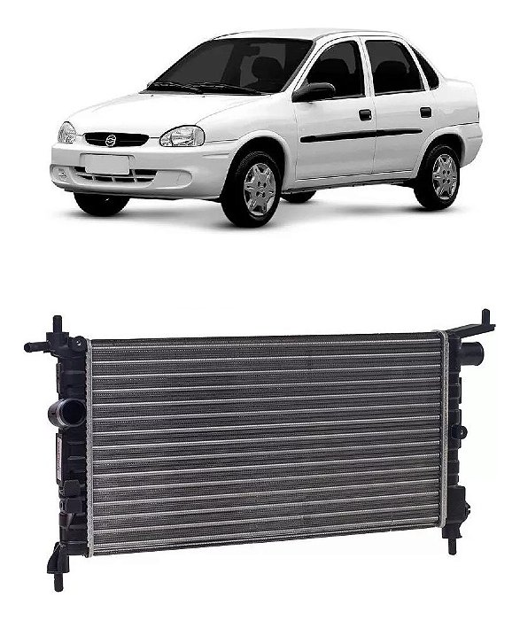 Radiador Corsa Classic 1.0 1.4 1.6 1994 À 2011 Sem Ar Condic