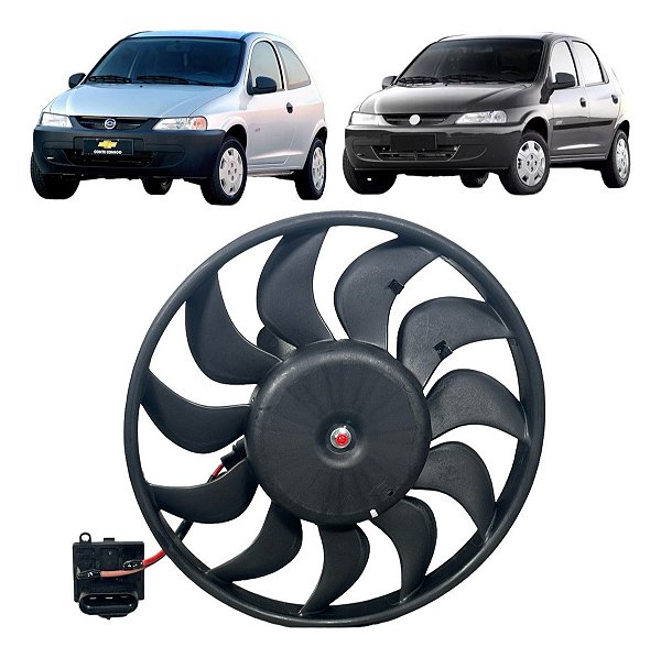 Ventoinha Radiador Chevrolet Celta 1.0 1.4 Com Ar 2000-2006