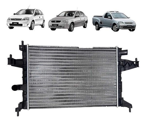Radiador Corsa Novo / Montana 2002 À 2012 1.0 1.4 1.8 C/ar