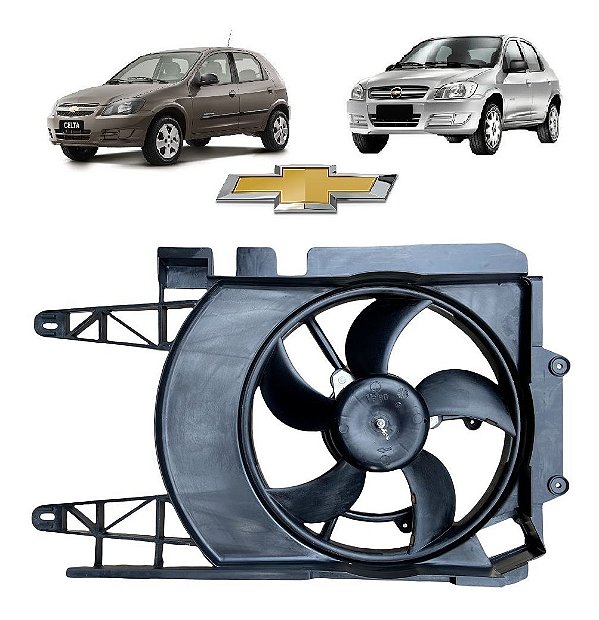Ventoinha Radiador Celta Prisma Sem Ar 2007 À 2016