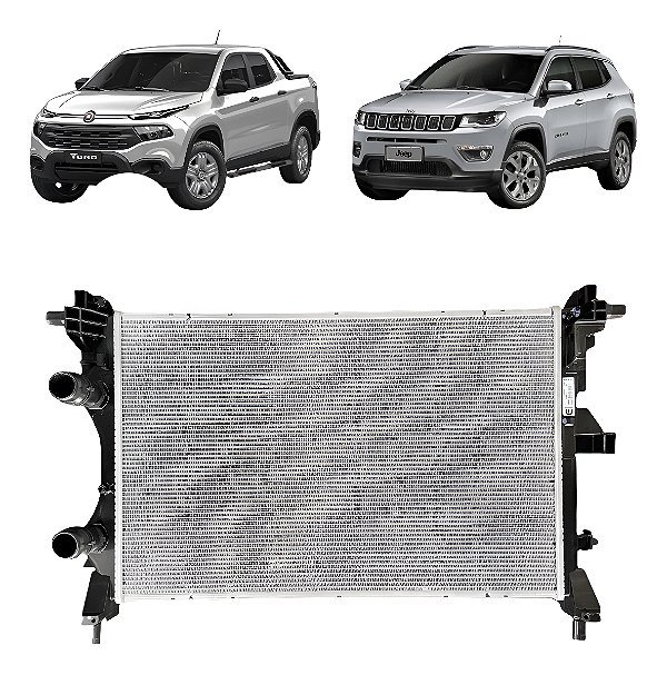 Radiador Fiat Toro Jeep Compass- 2.0 2.4 Manual E Automático