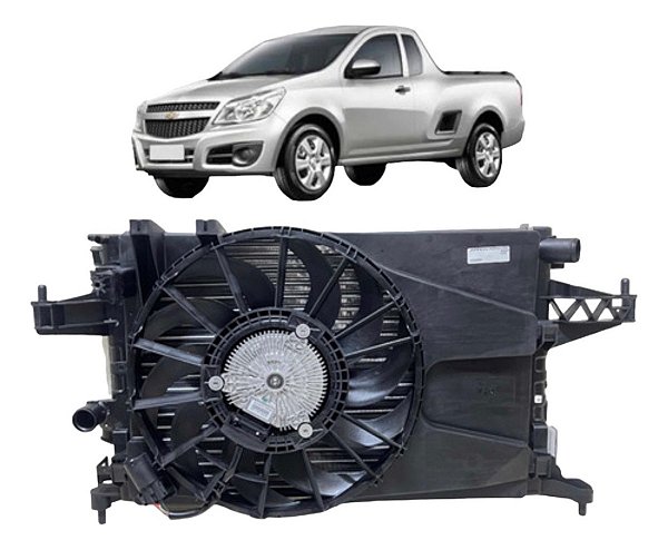 Kit Radiador Montana 1.4 Com Módulo Original Gm 2019/2022