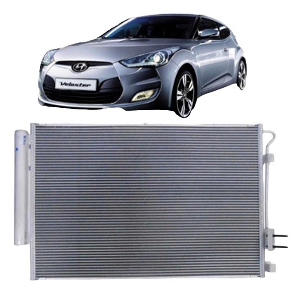 Condensador Ar Condicionado Veloster 1.6 Original Denso