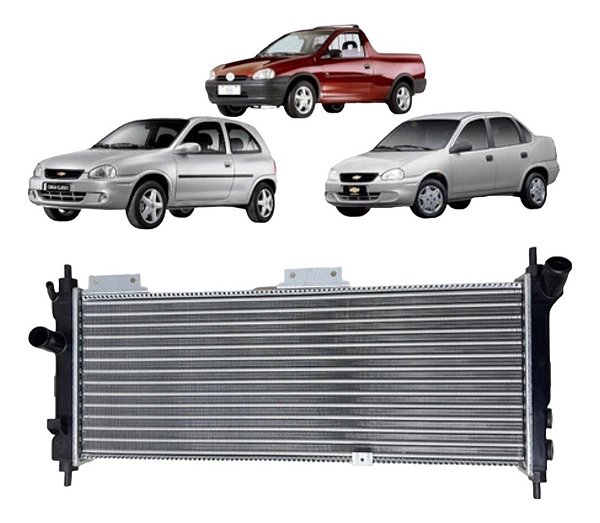 Radiador De Agua Corsa 8v 16v 94 95 96 97 98 99 00 01 Com Ar