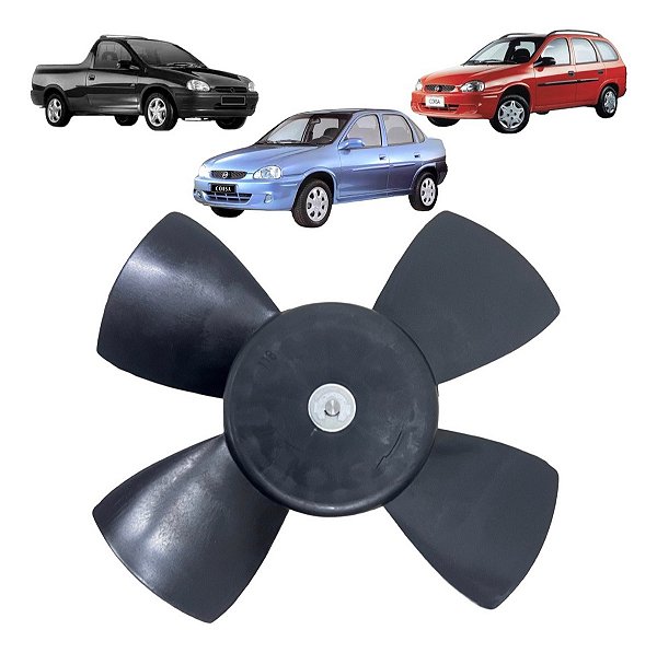 Ventoinha Radiador Corsa Classic Pickup 1996 / 2010 Com Ar