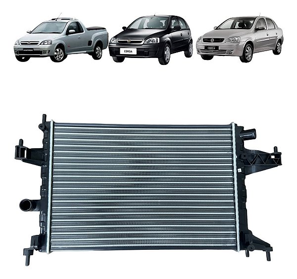 Radiador Corsa Novo / Montana 2002 À 2012 1.0 1.4 1.8 C/ar