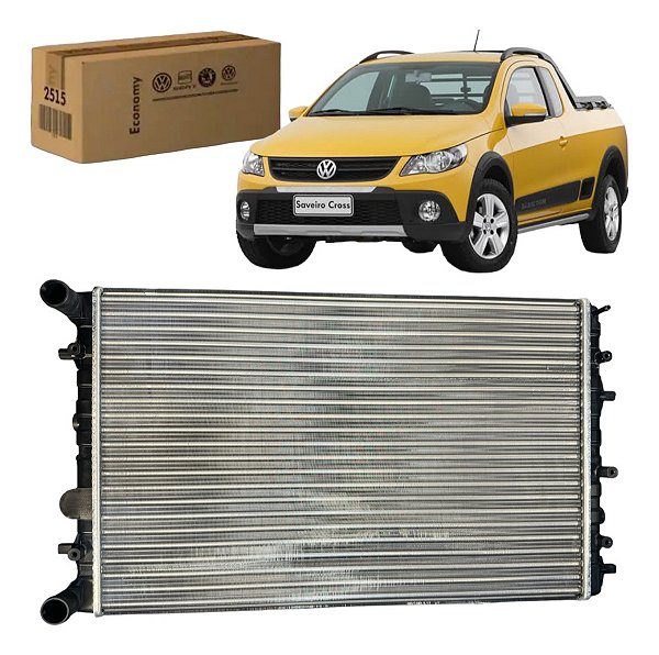 Radiador Agua Volkswagen Saveiro Cross 1.6 Com Ar 2011 Behr