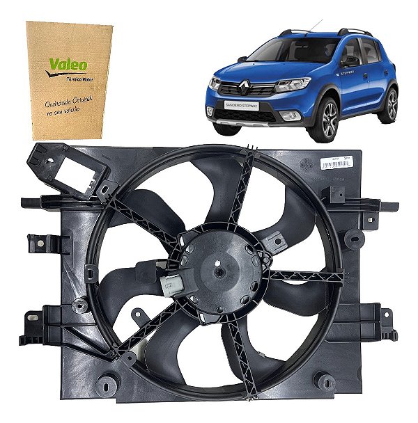 Eletroventilador Ventoinha Sandero 2013 A 2015 Valeo