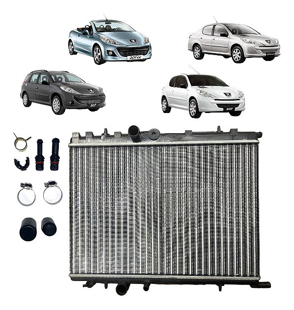 Radiador De Água Peugeot 207 1.4 1.6 08 2009 2010 2011 2012