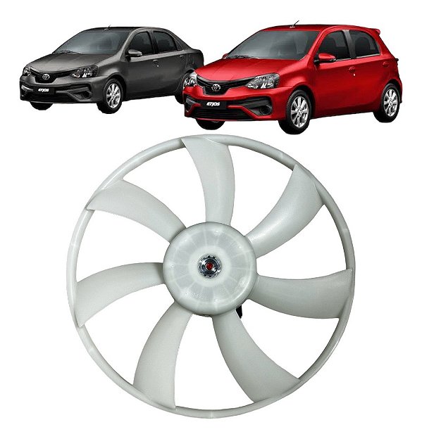 Eletro Ventoinha Toyota Etios 1.3 1.5 2012 Até 2017 7 Pás