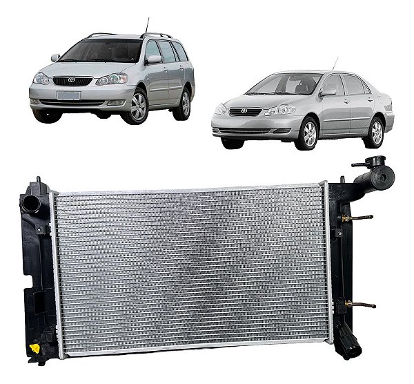 Radiador Toyota Corolla Fielder 1.6/1.8 16v 2002 A 2008