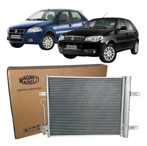 Condensador Fiat Palio, Siena, Strada 1.0 1.4 2008 Até 2019