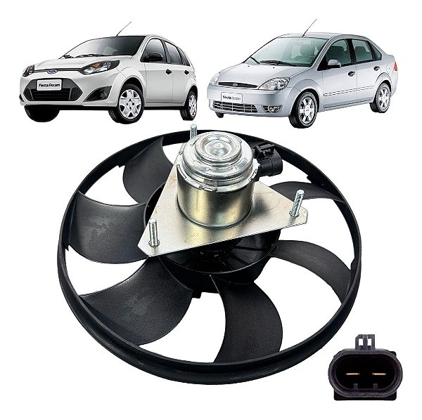 Ventoinha Eletro Ventilador Ford Fiesta Sem Ar 1.0 2002 A 12