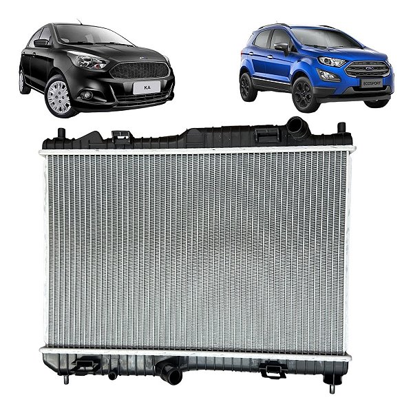 Radiador De Água Ac P/ Ecosport 2012 A 2017, Ka 2015 A 2018