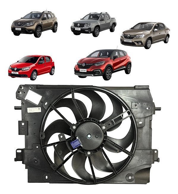 Gmv Eletroventilador Ventoinha P/ Sandero 2014 A 2022
