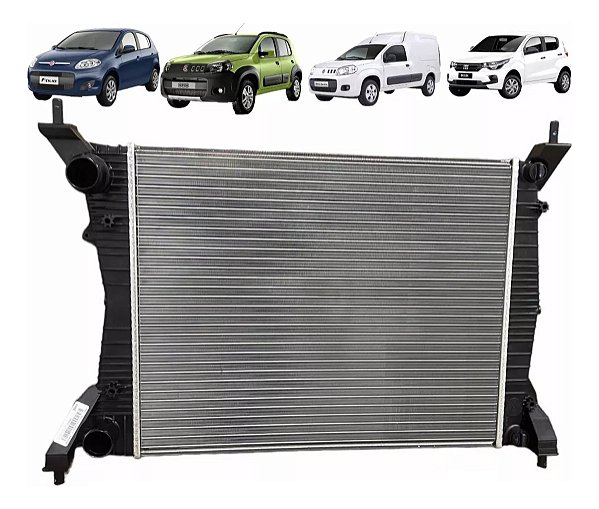 Radiador Palio Uno Vivace Mobi 4cc Fiorino 2011-2021 Valeo