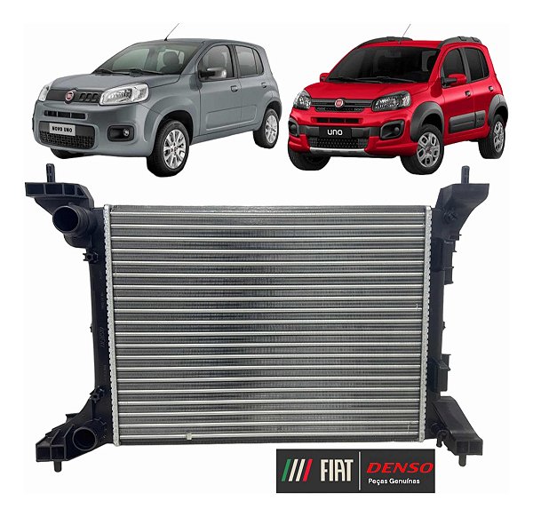 Radiador Uno Vivace 1.0, 1.4 2011 2012 4 Cilindros Mod Denso