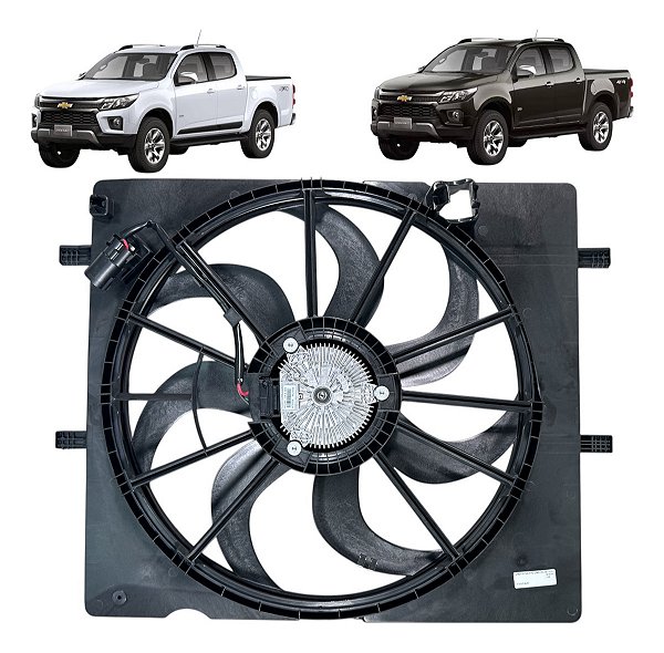 Ventoinha Radiador Gmv S10 2018 À 2020 C/ Modulo Original Gm