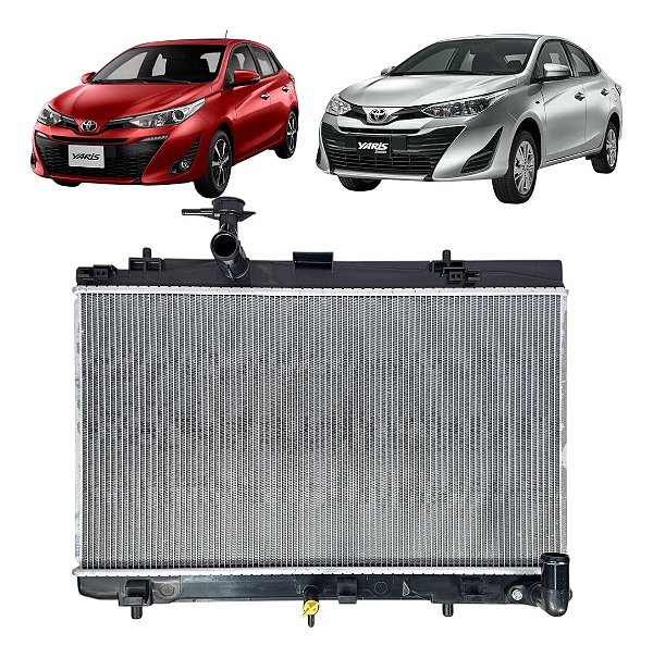 Radiador Toyota Yaris 1.3 Com Ar 2019 A 2024 Automático