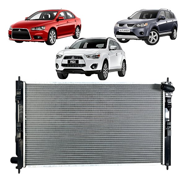 Radiador Mitsubishi Asx / Lancer / Outlander 2008 Até 2016