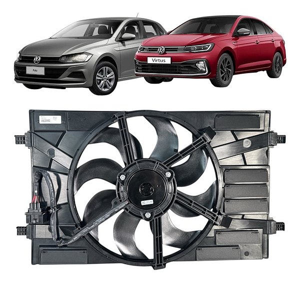 Defletor C/ventoinha Vw Polo Msi Virtus Nivus T-cross 1.6