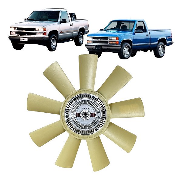 Polia Viscosa Silverado 1997 A 2001 Original Mwm 6cc Diesel